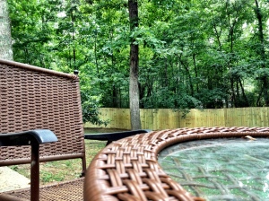 Love sitting here and watching the babies play/getting eaten by mosquitos. 